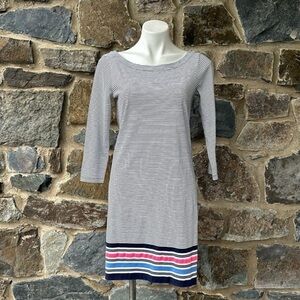 Lilly Pulitzer Noelle Striped Tie Back Swing Shift Dress, Multicolor size small